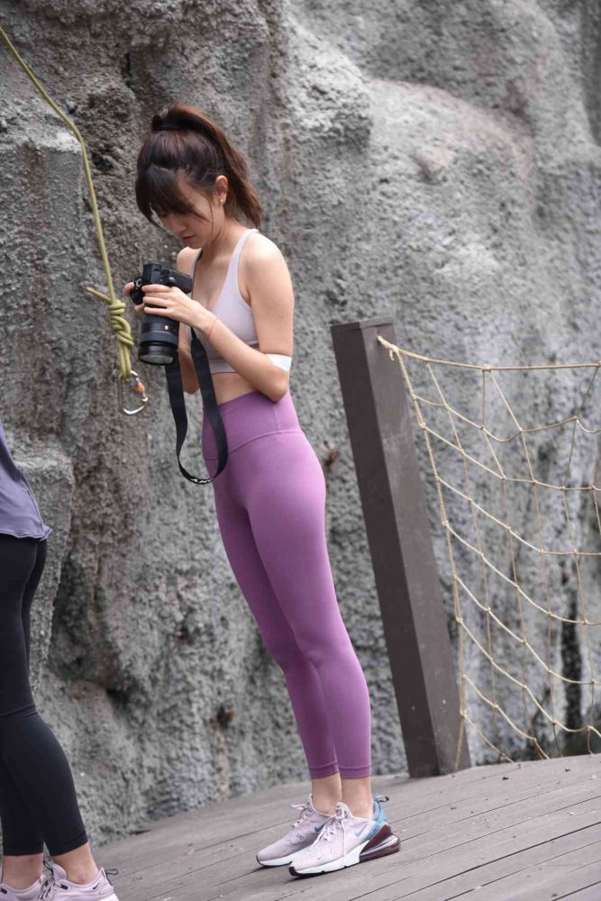 香芋色瑜伽裤高马尾女孩【111P】04039-玉兔阁