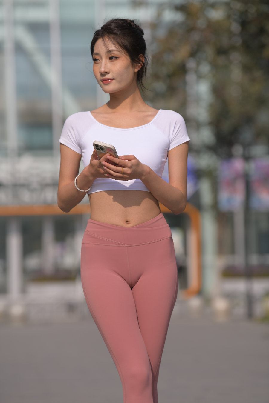 图片[1]-粉红色瑜伽裤女孩J4915 583P1V-26.4GB-欲图阁