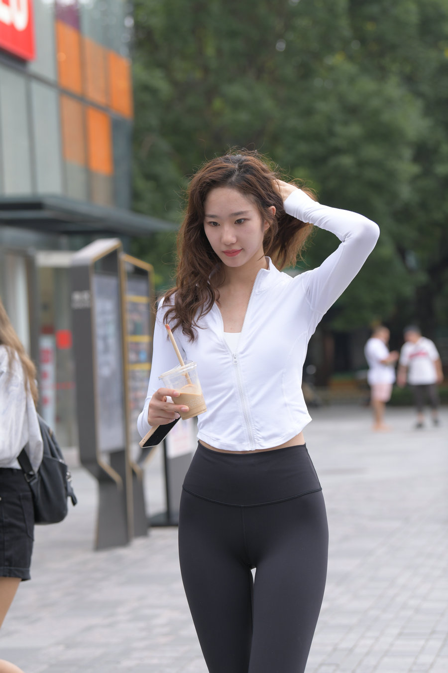 图片[3]-像刘亦菲的黑色瑜伽裤女孩J2237 340P1V-14.8GB-欲图阁