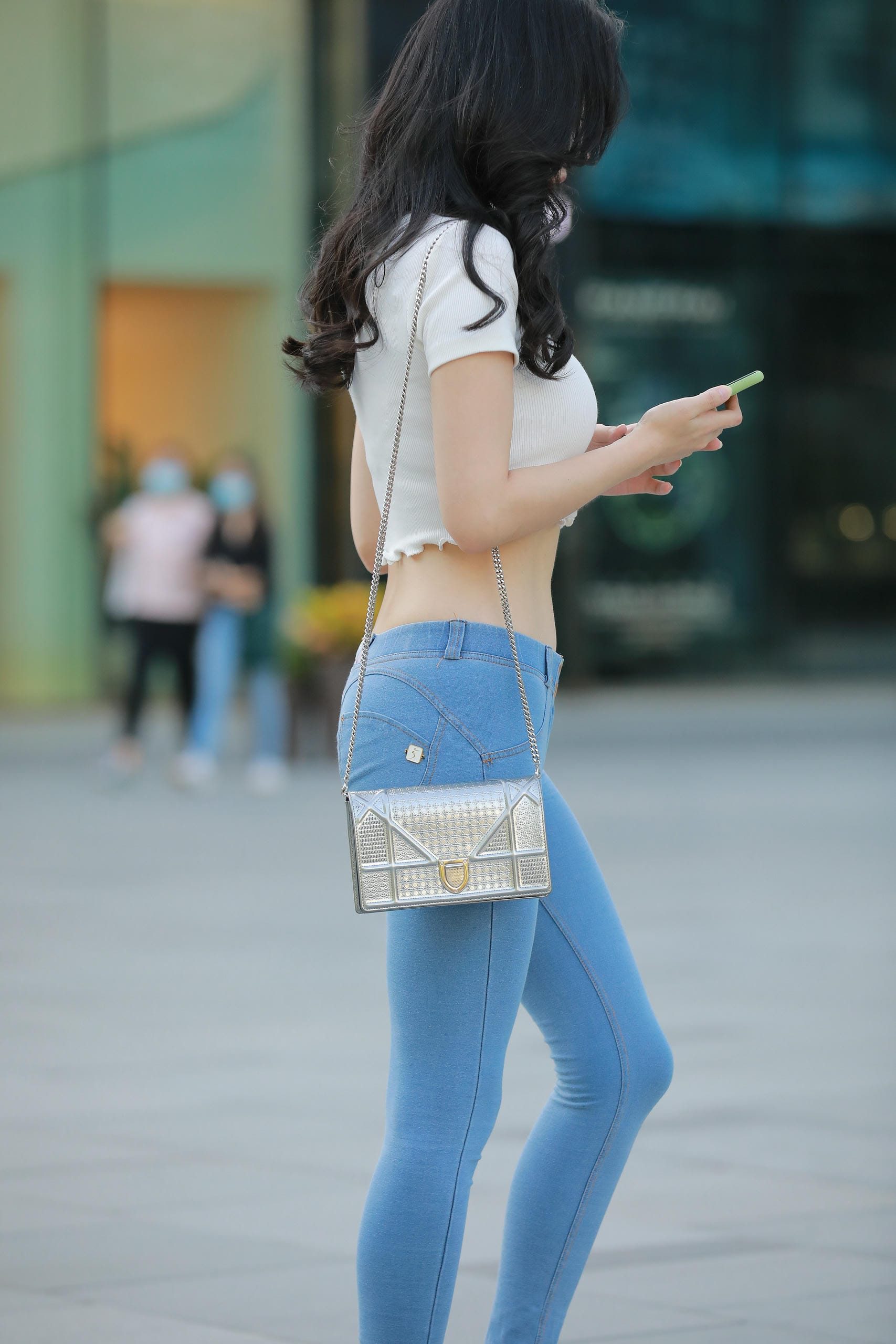 图片[1]-非常漂亮的紧身牛仔裤女孩【114P】J4016-玉兔阁