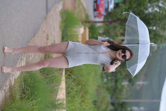 在海边开跑车的连衣短裤女孩【390P】00030-玉兔阁