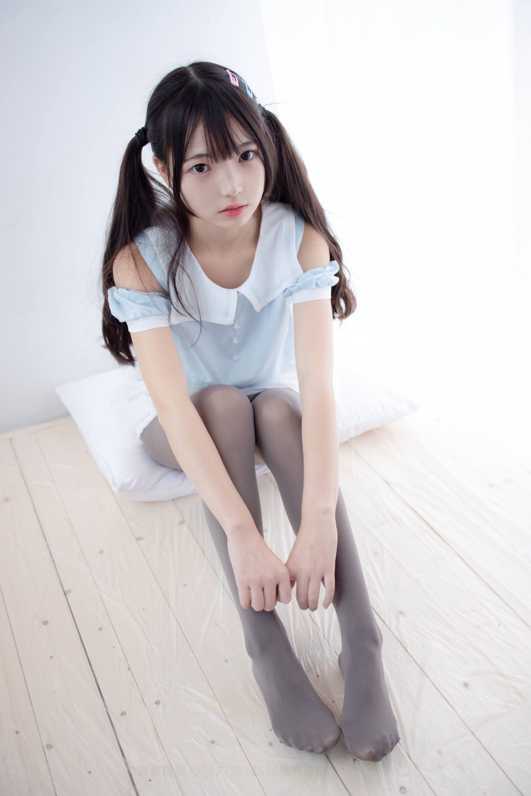 图片[3]-超级甜美的灰丝小姑娘【86P】20005-欲图阁