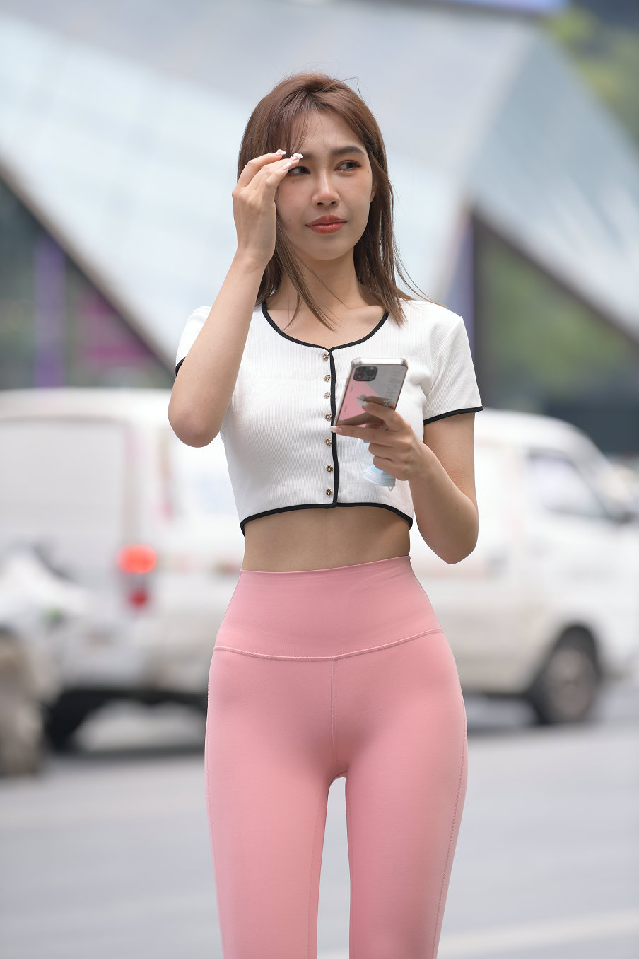 图片[2]-街拍粉色瑜伽裤女孩J2900 645P1V-20.7GB-欲图阁