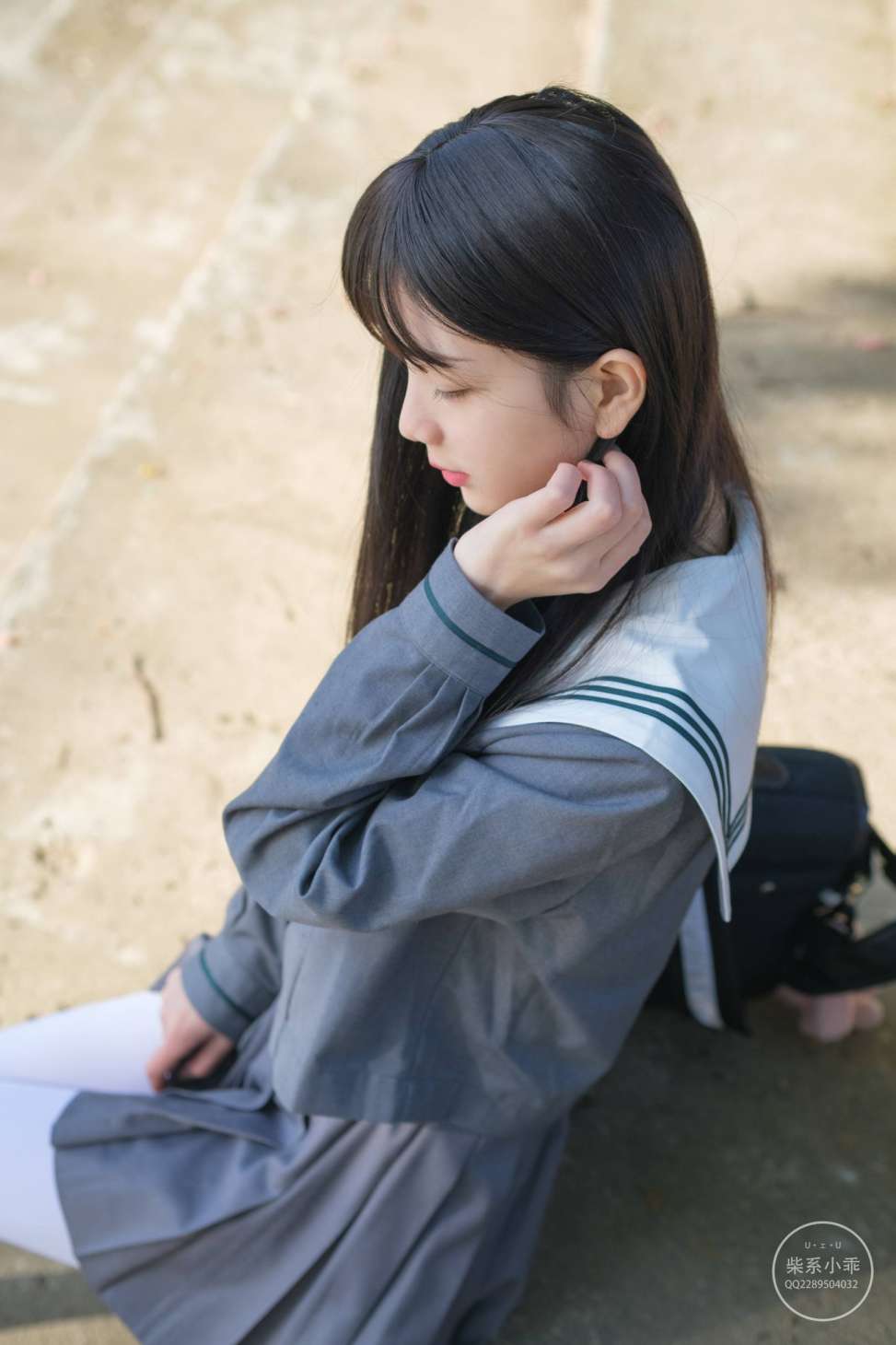 图片[3]-白丝清纯少女真的太可爱了【60P】20001-欲图阁