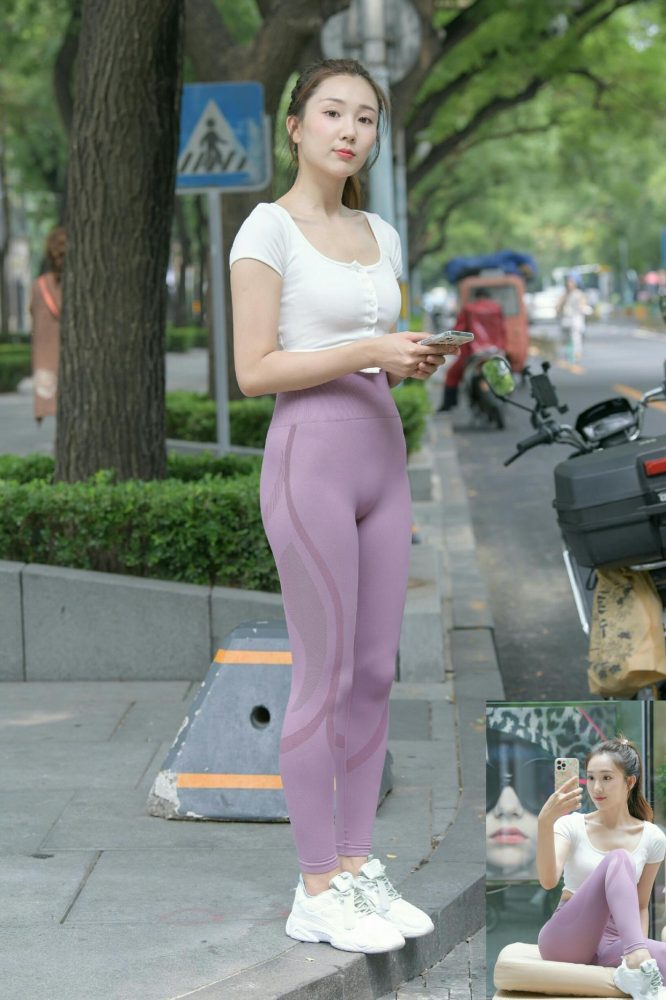 图片[5]-香芋色瑜伽裤高马尾漂亮女孩J2206 545P1V-19.1GB-欲图阁