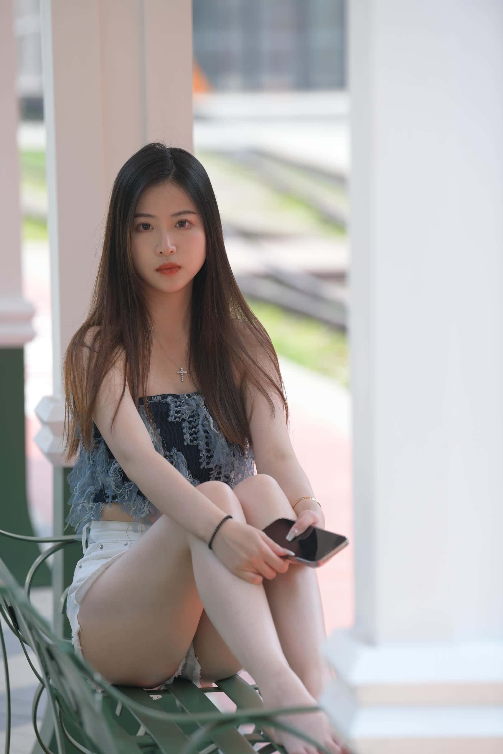 图片[1]-特别清纯的热裤姑娘，忒好看了【770P】F6241-玉兔阁