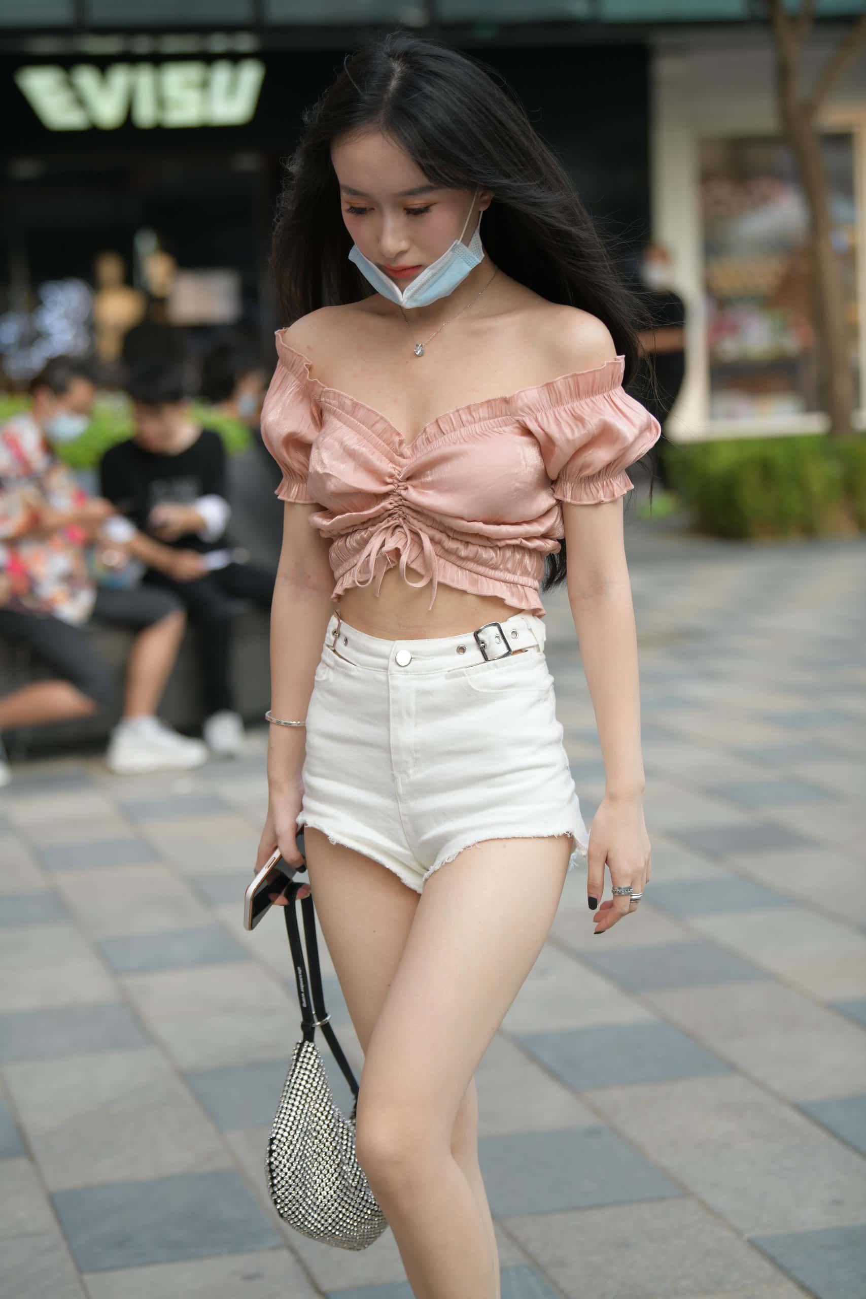 图片[4]-清纯动人粉白搭配【100P】J7926-玉兔阁