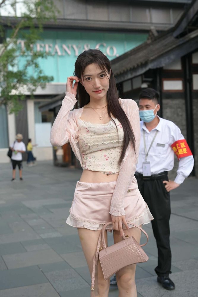 穿蕾丝蛋糕裙的粉色系少女【131P】J7577-玉兔阁