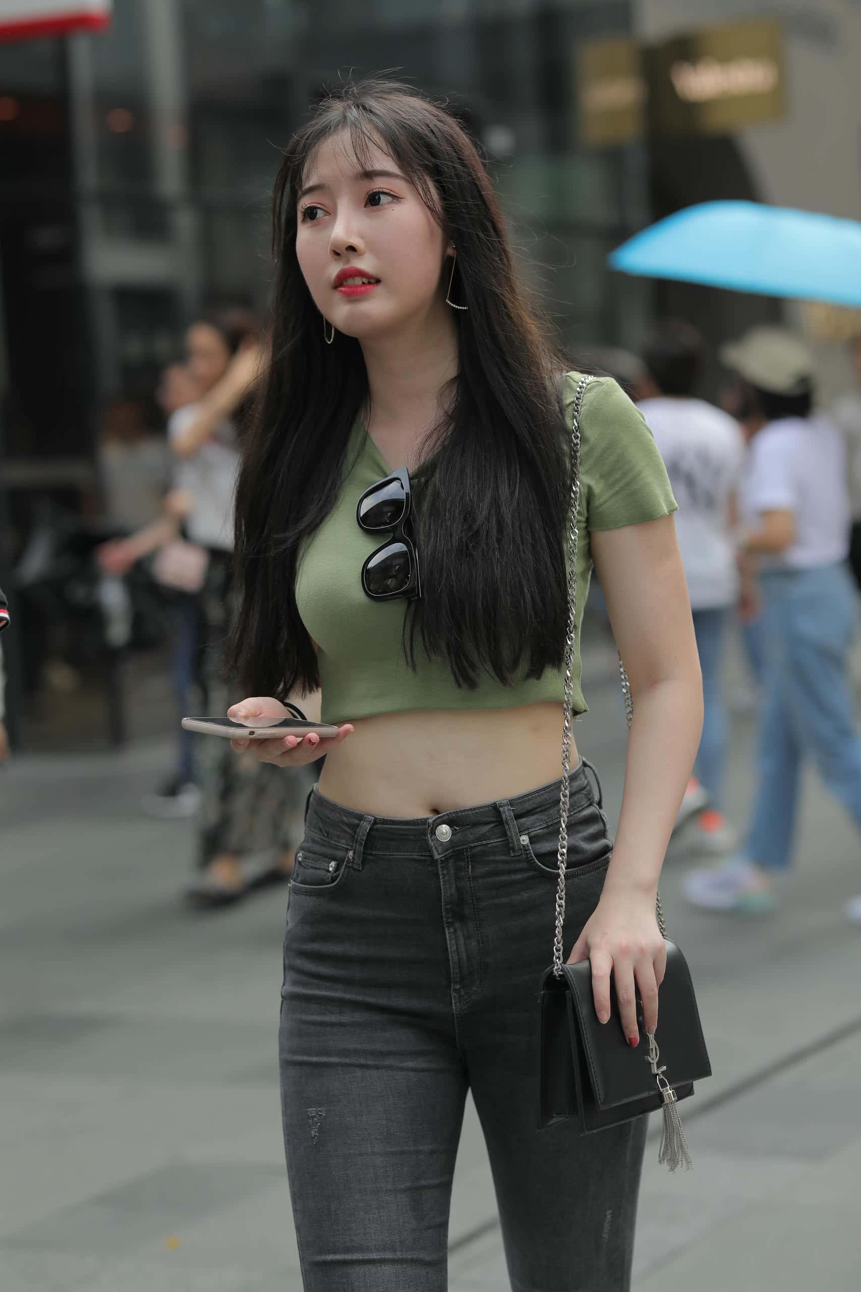 图片[1]-甜美靓丽牛仔裤女孩 【106P】J4144-玉兔阁