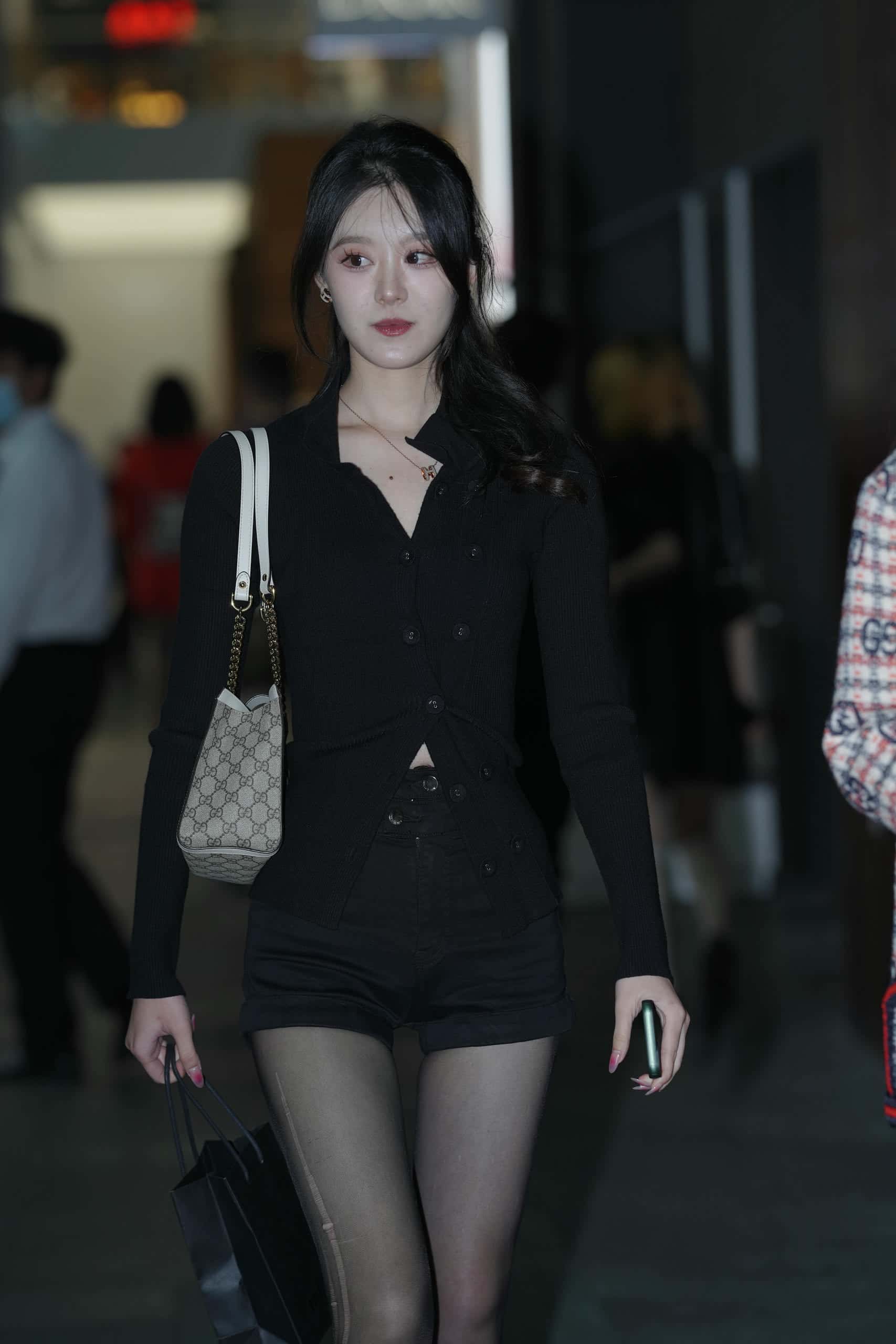 图片[1]-黑色系马尾辫少女 【173P】K4446-玉兔阁