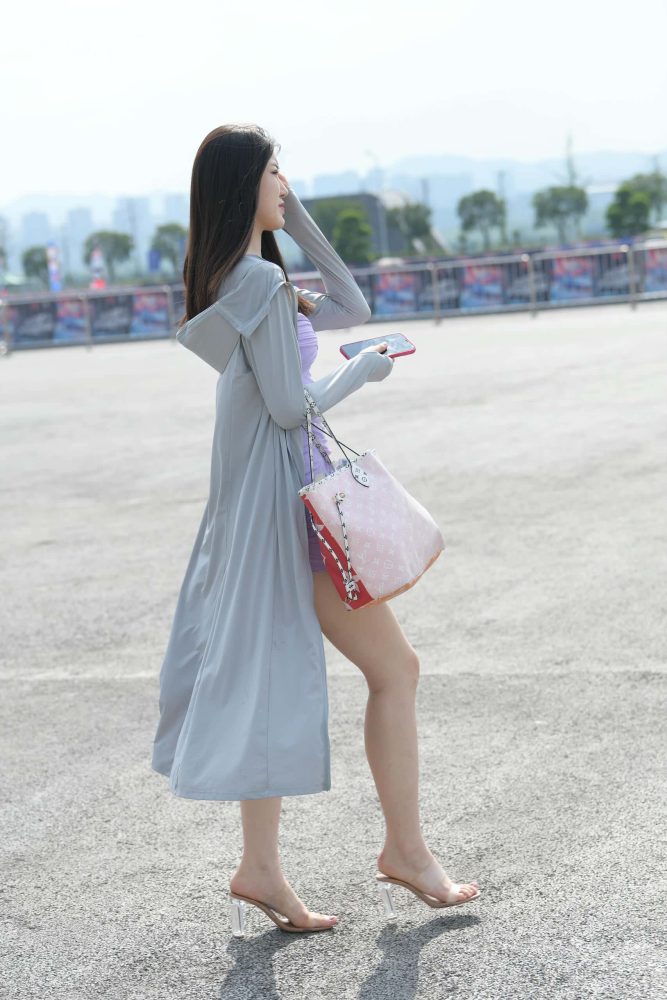 迷人紫色修身裙【64P】P8258-玉兔阁