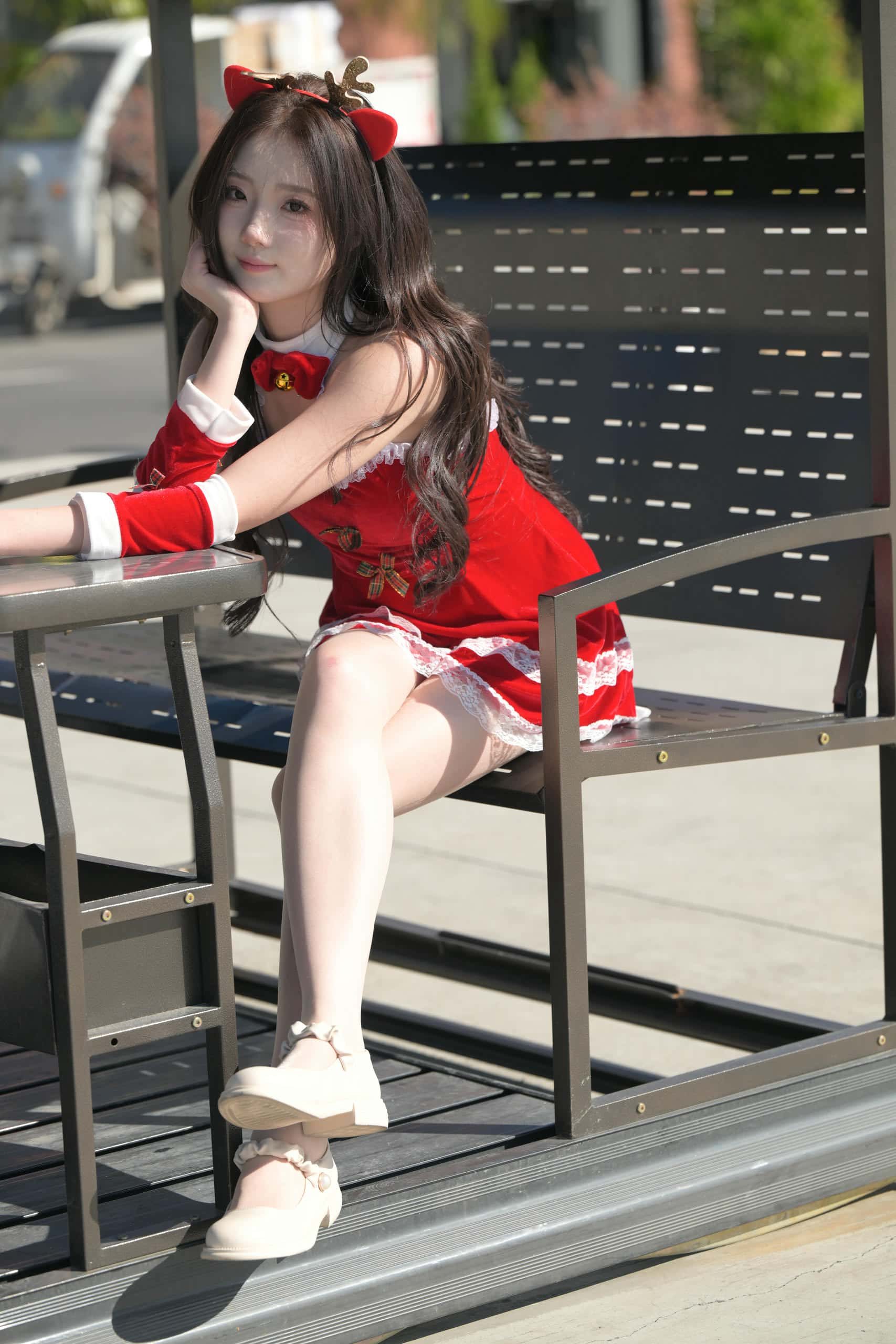 图片[6]-圣诞美眉【1096P】J8264-玉兔阁